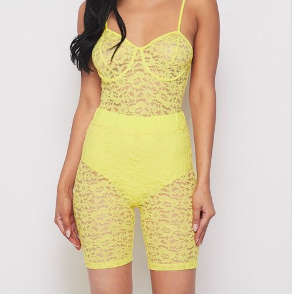 Very sexy lace two piece set